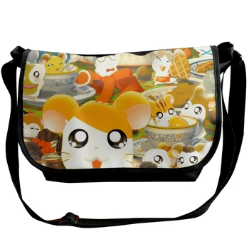 

Hamtaro-016 Fashion Solid Canvas Messenger Satchel Bags Buckle Casual Portable Shoulder Bag