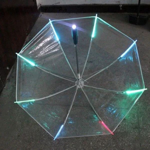 Креативный Зонт многоцветный светодиодный светящийся крутой светящийся зонтик различимые ночью защита подарки