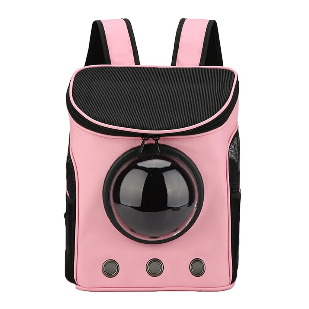 Cat Backpack Outdoor Double Shoulder Bag Backpack Window Astronaut Bag Pet Travel Dogs Cat Carrier Mesh Windows Pet Carrier