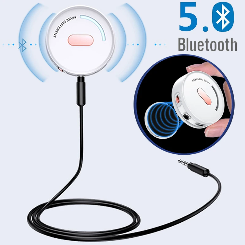 Bluetooth 5 0 Receiver Wireless Adapter for Speaker Car Aux 3 5mm AUX Audio Amplifier PC Headphones Bluetooth 5 0 Receptor