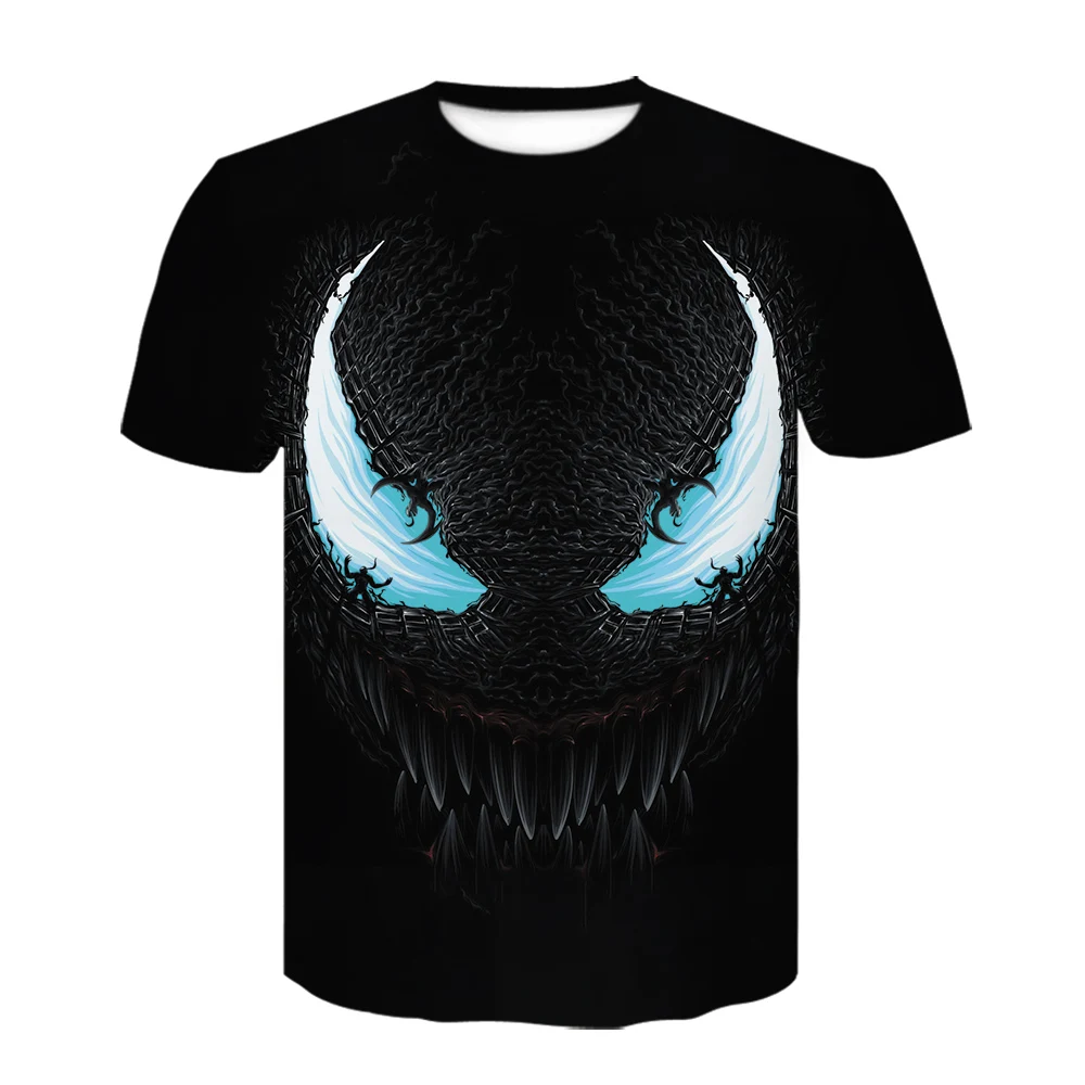 Новинка лета, Мужская футболка с 3D принтом Venom на заказ, Повседневная футболка с коротким рукавом marvel, Мужская футболка, топы для тяжелой атлетики, базовый слой - Цвет: D-848