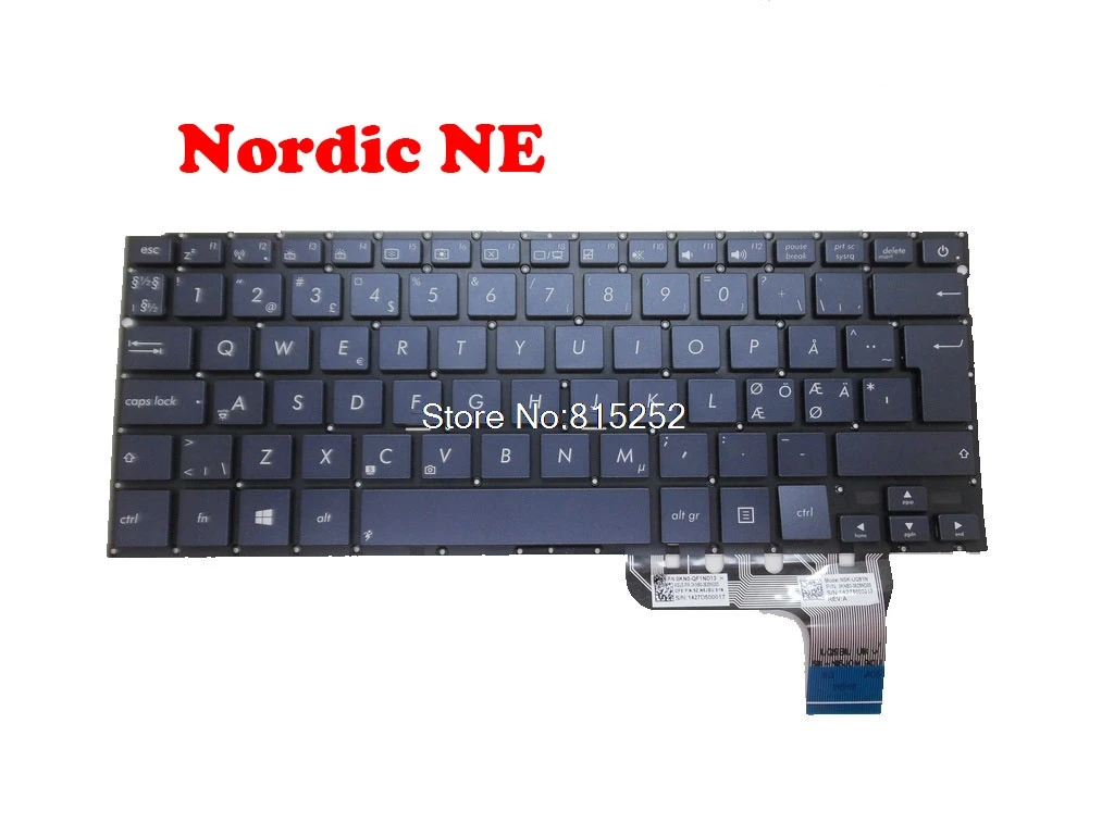 Keyboard For ASUS UX302 UX302L UX302LA 9Z.N8JBU.90J 0KNB0-3629JP00 0KN0-QF1JP13 9Z.N8JBU.901 0KNB0-3629US00 Nordic/Latin America computer keypad Keyboards