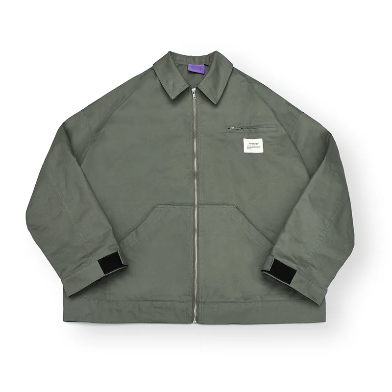 

Luoye luo ye 2019 Men Loose-Fit Large Lapel Popular Brand Tooling Jacket Oversize Coat Qw002