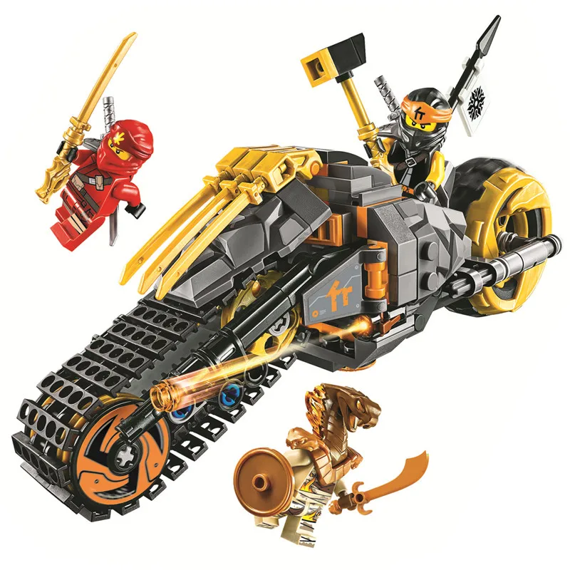 61009 Ninjagoed серия Titan робот огонь Клык Коул Dirt Bike строительные блоки Совместимые