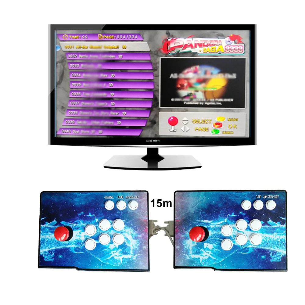 Игровой автомат Pandora Box 3D аркадная консоль 4710 в 1 с нулевой задержкой 2 игрока