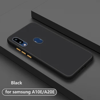 

luxury shockproof frosted transparent phone back etui.coque.cover.case for samsung galaxy a10e a20e a10 a20 e soft edge silicone