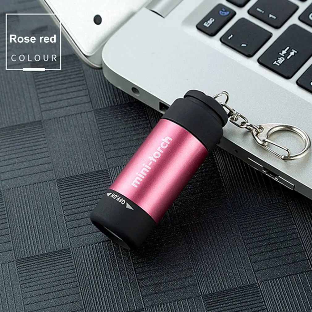 Карманный водонепроницаемый USB мини флэш-светильник s ручной светодиодный светильник супер яркий Карманный рабочий светильник для аварийного кемпинга