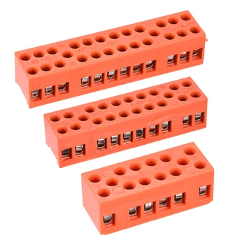 

uxcell Terminal Block 600V 36A Dual Row H3801-12 Screw Terminal for Wires Connecting of Home Appliances Electronic Circuits