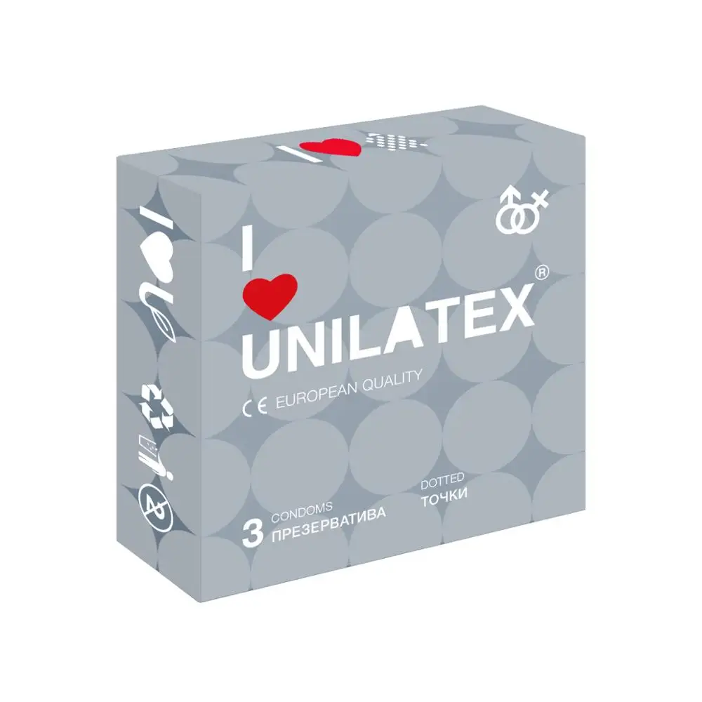 Презервативы Unilatex Dotted 3 шт. | Красота и здоровье