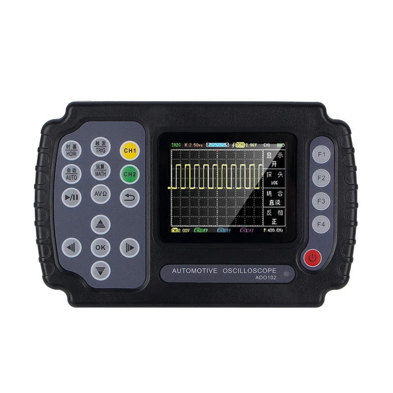 10MHz Multimeter Automotive Oscilloscope 2 Channels 100MSa/s Portable Digital Oscilloscope Mini Oscilloscope USB Data Storage