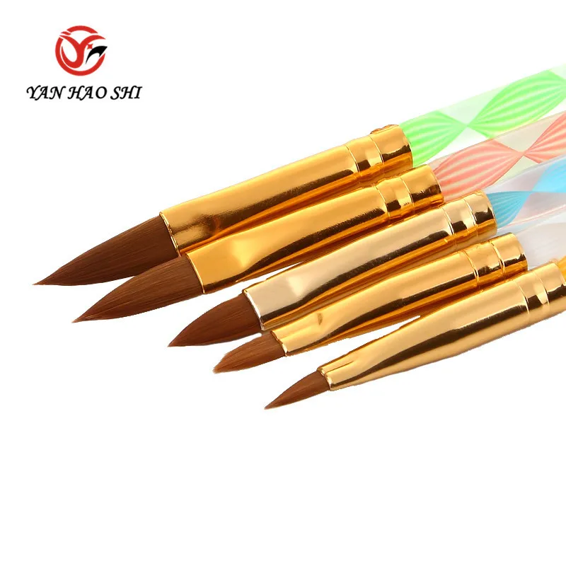 

Manicure Crystal Pen Manicure Pen Marker Spiral Rod Pen Set 5Pcs Crystal Pen