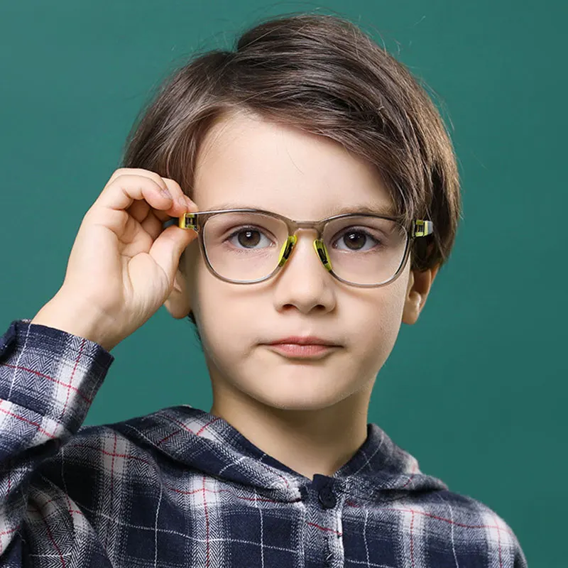 

New Silicone Children Glasses Frame Kids 0 Degree Anti-blue Light Eyeglasses Boys Girls Optic Blue Light Blocking Eyewear