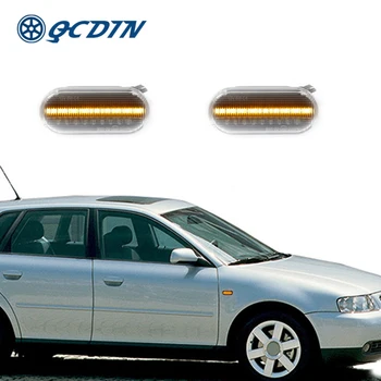 

QCDIN 2PCS For VW Bora Golf3 Turn Signal Light LED Side Marker Light Blinker For Ford C-Max 2007.02 Galaxy Fusion Skoda Citigo