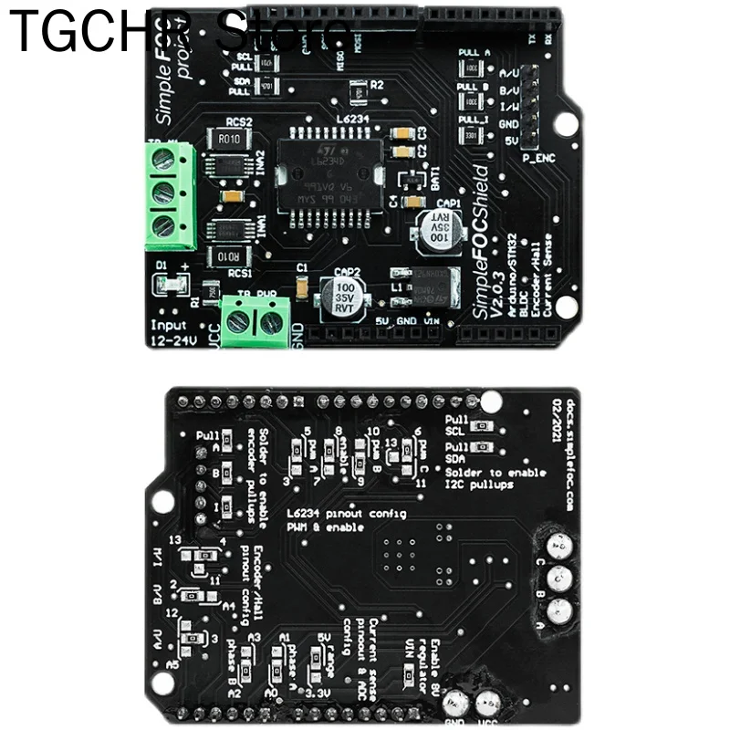 Simplefoc shield v2.0.4 FOC BLDC servo motor controller