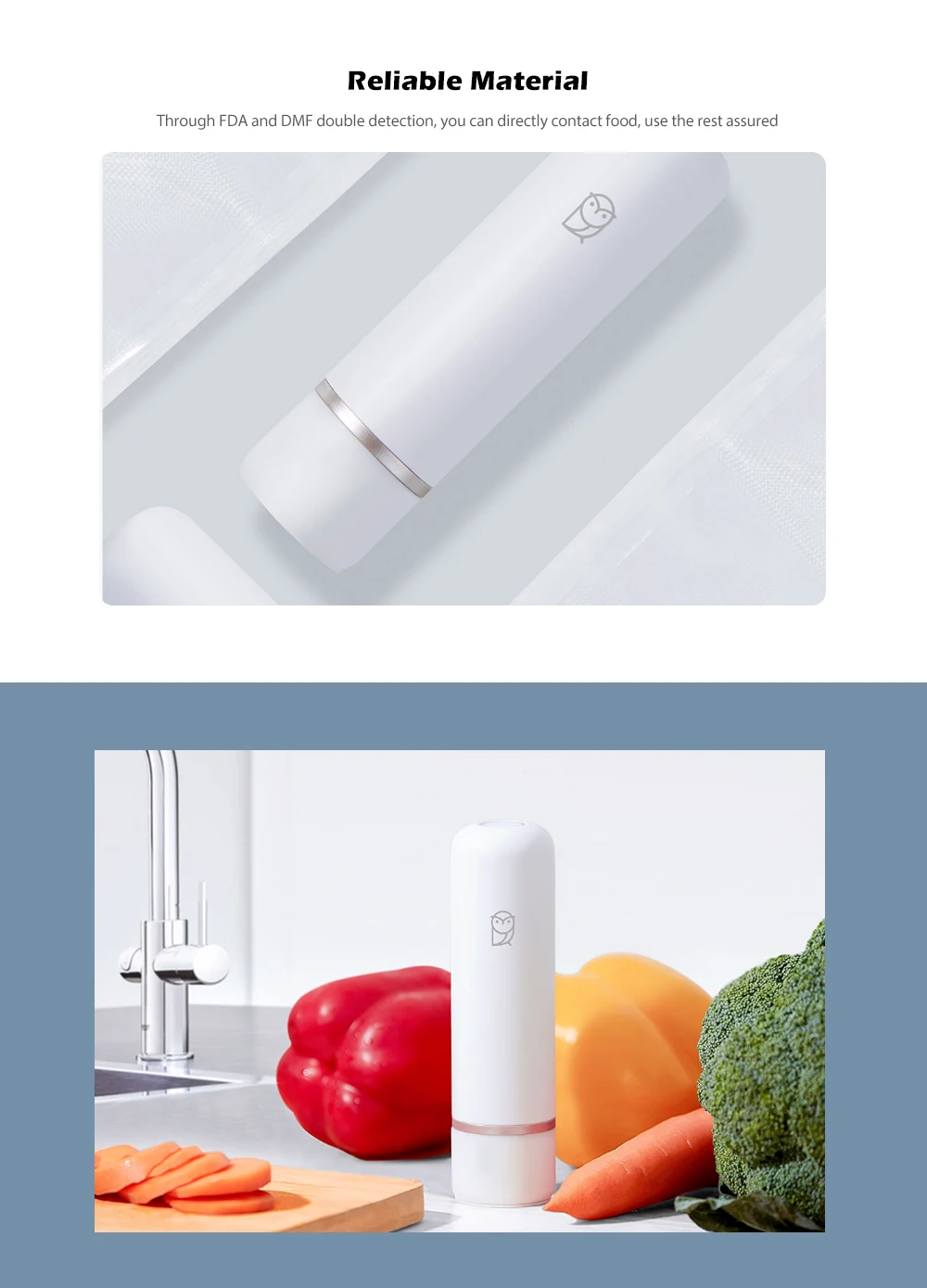 Miaomiaoce Household USB Rechargeable Handheld Vacuum Machine from Xiaomi youpin