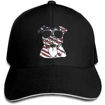 

Classic Unisex Pitbull American Flag Baseball Hat Baseball Cap