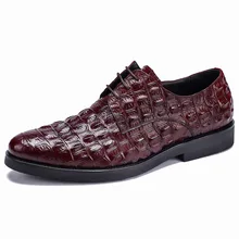 Fashion Men's Shoes With A Round Toe Crocodile Pattern Dress Shoes Genuine Leather Quality Cow Leather Party Shoe Fashion Men's Shoes With A Round Toe Crocodile Pattern Dress Shoes Genuine Leather Quality Cow Leather Party Shoe