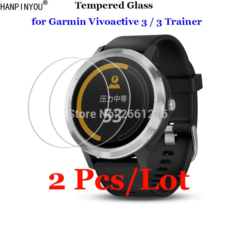 2 шт./лот закаленное стекло для Garmin Vivoactive3 9H 2.5D Премиум Защитная пленка Vivoactive 3 Trainer