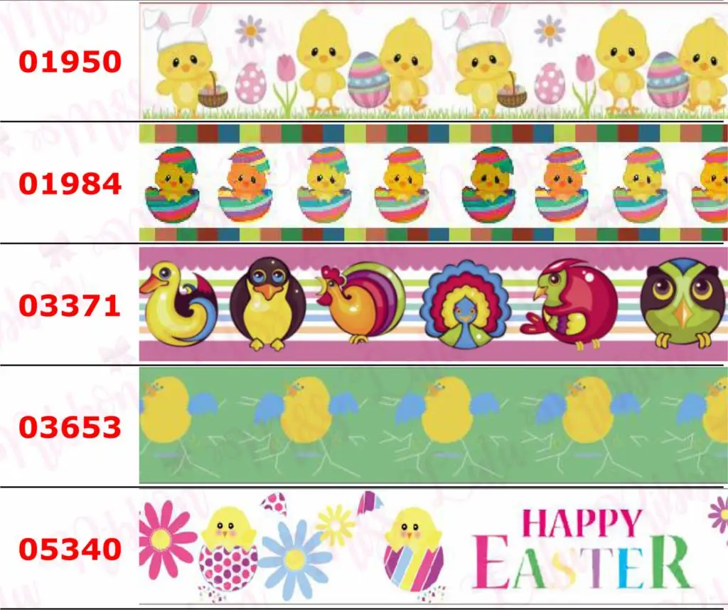 16 мм-75 мм мультфильм утка курица петух напечатанный корсаж/враг лента цветок