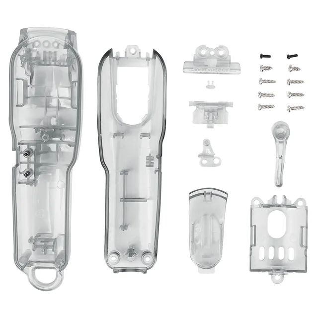 8Pcs/Set Electric Clipper Shell Set For WAHL 8148/8591 ABS 8 Style DIY Modification Shell Barber Electric Clipper Cover G0811 Transparent Gray
