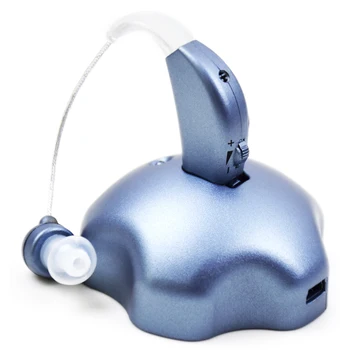 

Sound Amplifier Ear Hearing Aid Mini Rechargeable Ear Back Type Hearing Device Sound Amplifier with Recharging Base
