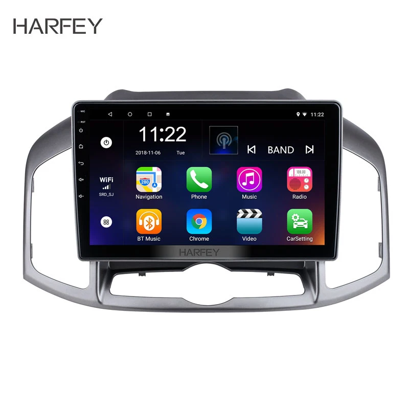 Автомагнитола Harfey мультимедийный проигрыватель на Android 10 1 2 Гб ОЗУ 0 дюйма с GPS для