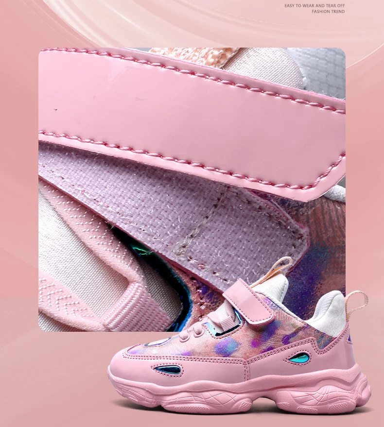 BENZELOR spring autumn fashion kids shoes children girls sneakers Casual lightweight lovely princess Sport Breathable