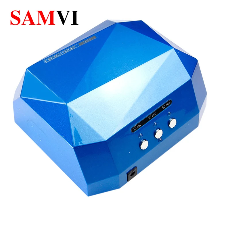 Светодиодный Гель лак SAMVI 36 Вт УФ Сушилка для ногтей CCFL алмазная лампа гель