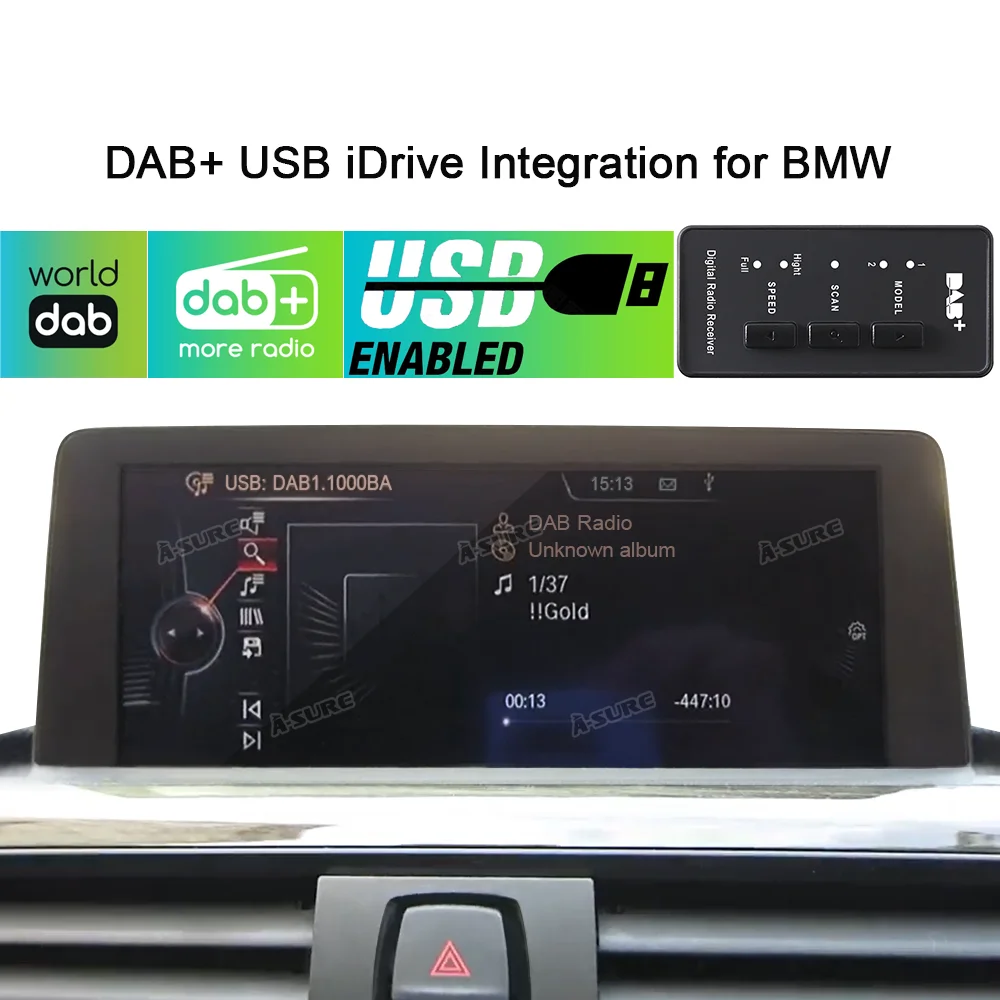 Автомобильный Радио тюнер A Sure DAB + антенный модуль USB iDrive Интеграция для BMW 3 серии