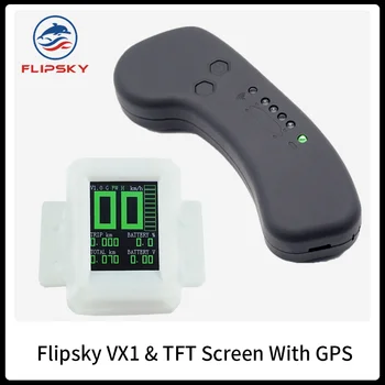 

Flipsky VX1 and TFT Screen Ver2 with GPS Controlled by RF Remote and Two Way and One Way ADC Remote ESK8 / Motorcycle / Ebike
