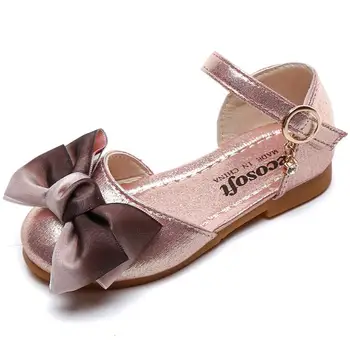 

Girls Sweet Sandals Bowtie With Rhinestone Fashion Children Sandals Summer Bling Kids Shoes For Big Girl Soft Princess Sandal