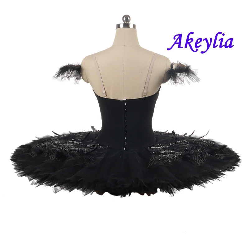 Black Swan Tutu professional Women Swan Lake pancake Girls Ballet