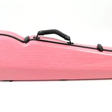 Высококачественный портативный жесткий чехол для скрипки розовый чехол для скрипки из углеродного волокна чехол для скрипки 4/4