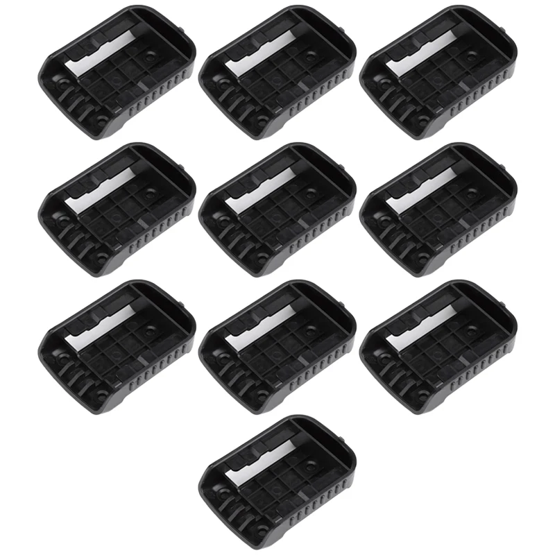 

10 Black Battery Holders for De Walt XR 18V-60V Storage Rack Rack Bracket Slot Hanger for Shop Shelves