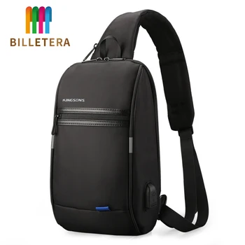 

BILLETERA Chest Backpacks For Men Women Leisure Travel Single Shoulder Backpack Casual USB Charging Tablet Crossbody Bag