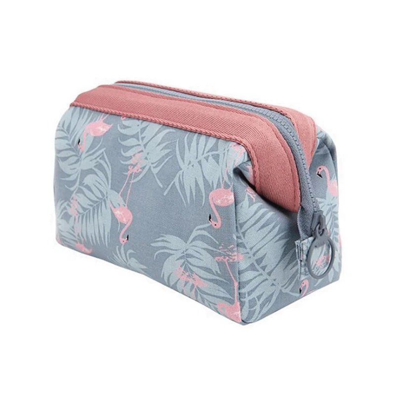 SHUJIN Фламинго косметичка Для женщин, органайзер, сумка для макияжа Путешествия Водонепроницаемый портативная макияжная сумка наборы туалетных принадлежностей