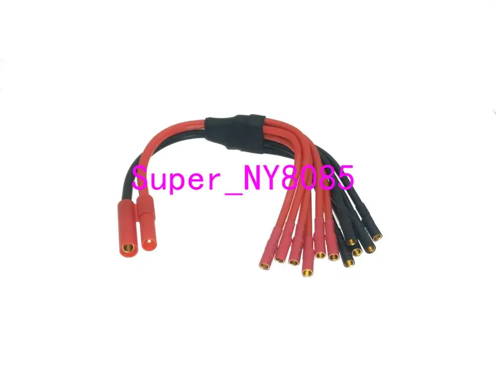 

HXT 4mm male to 6x 3.5mm bullet Multistar ESC Power Breakout Cable hexacopter