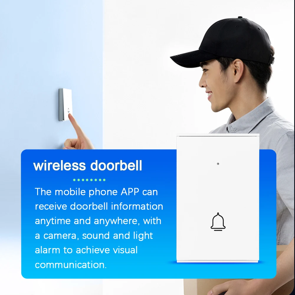 remoto por aplicativo, vida inteligente, ota, com sensor de movimento de sirene