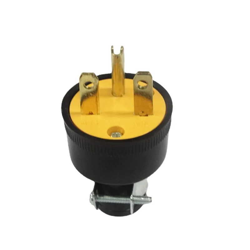 6-15P 15A NEMA US Locked Industry Plug Male Female Removable Power Converter Triprong Online Wiring Socket 6-15R New America