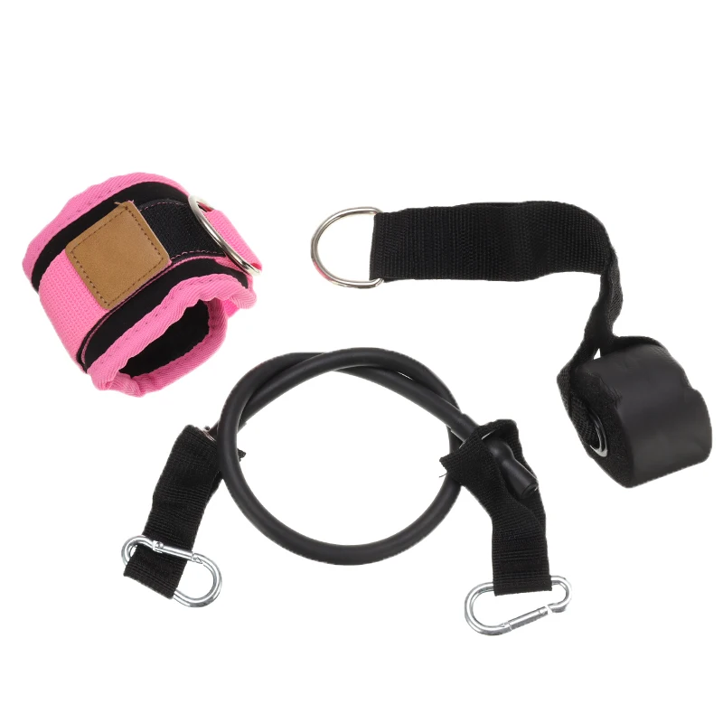 

Fitness Exercise Resistance Band with Ankle Straps Cuff with Cable for Attachment Butt Leg Training Home Gym Fitness Equipment