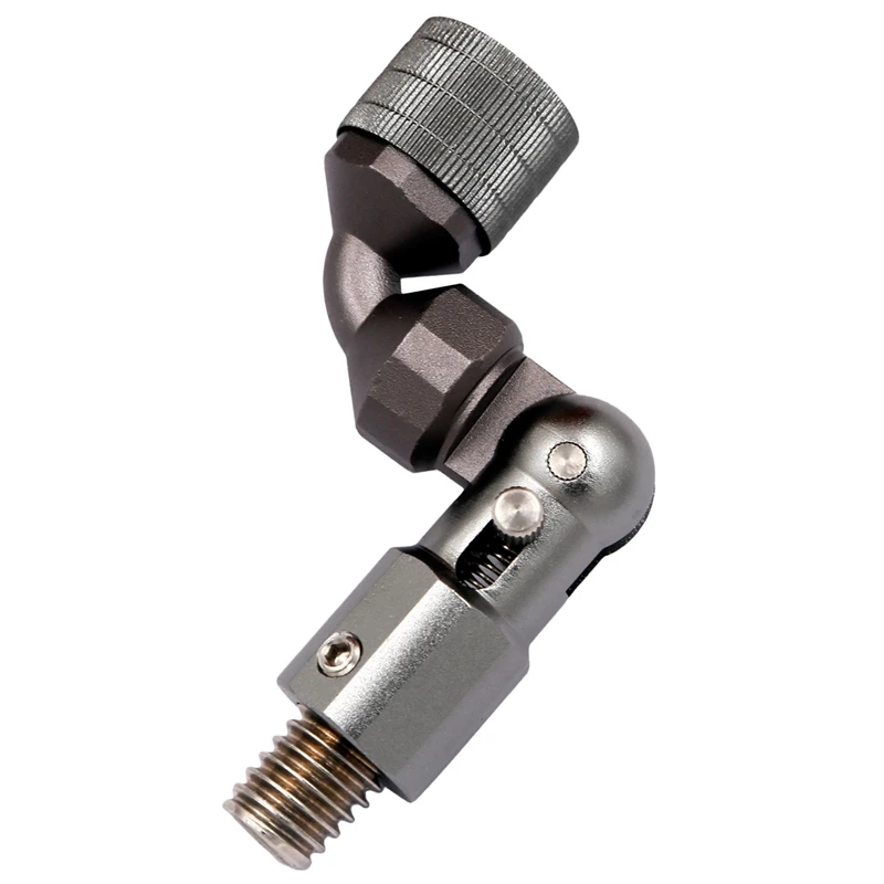 

Quick Release Connector Coarse Fishing Barbel Carp Landing Net Tilt Head Aluminum Fishing Landing Net Folding Joint(Gun Color)