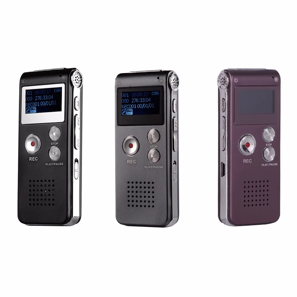 8GB Клип USB Цифровой диктофон Аудио Диктофон Запись Ручка MP3 плеер