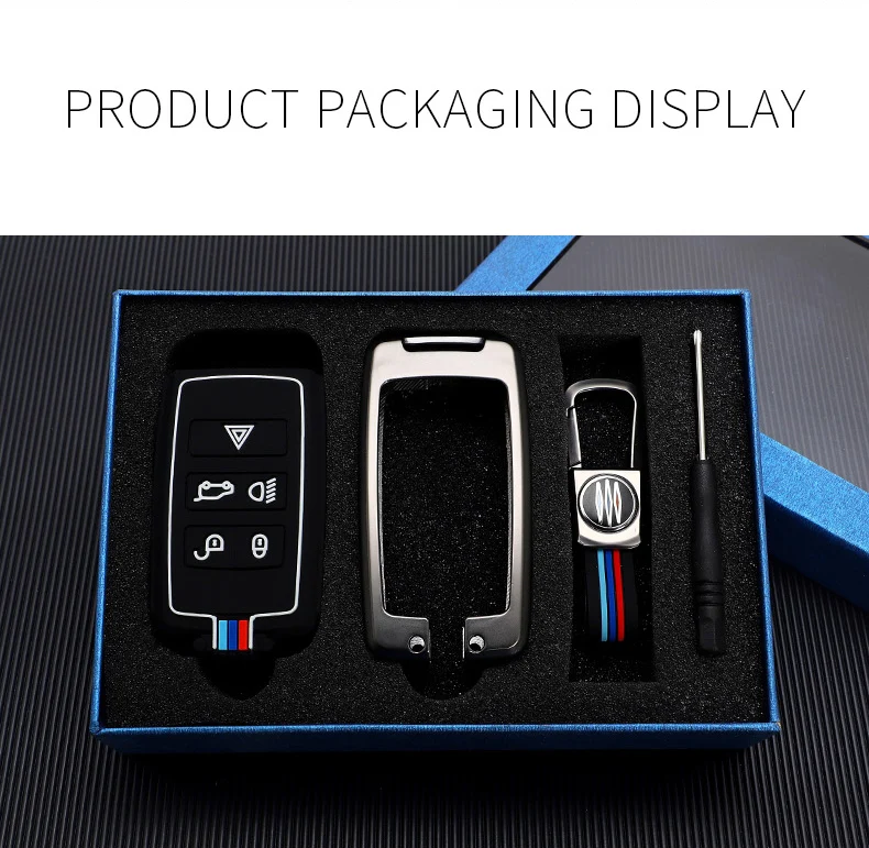 Portachiavi portachiavi in lega di zinco di alta qualità per Land Rover Range Rover Discovery 5 Sport 2018 2019 per Jaguar XEL E-PACE 2019 - Hfab3e213e6d744b9879cf042f10e039di