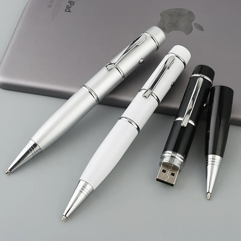Пользовательский ваш логотип световая лазерная ручка форма USB флэш накопитель 4