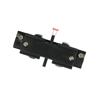 

LEDLUX CB40211 connector coupling linear shape black color for bar track system phase CB40203