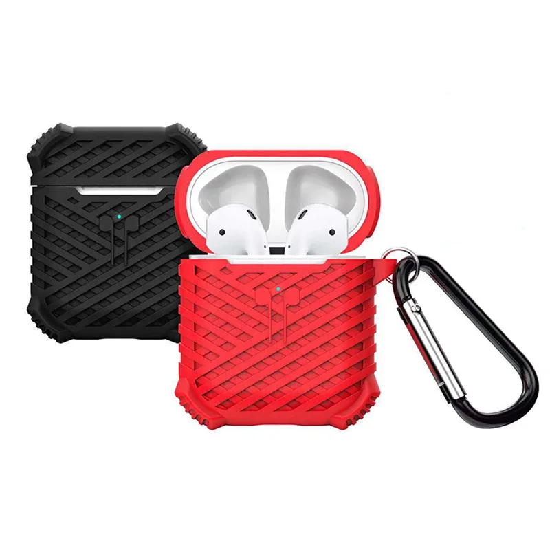 

Earphone Case For Apple AirPods 2 Soft Silicone shockproof Cover Wireless Bluetooth Headphone For Air Pods 2 Pouch Protective