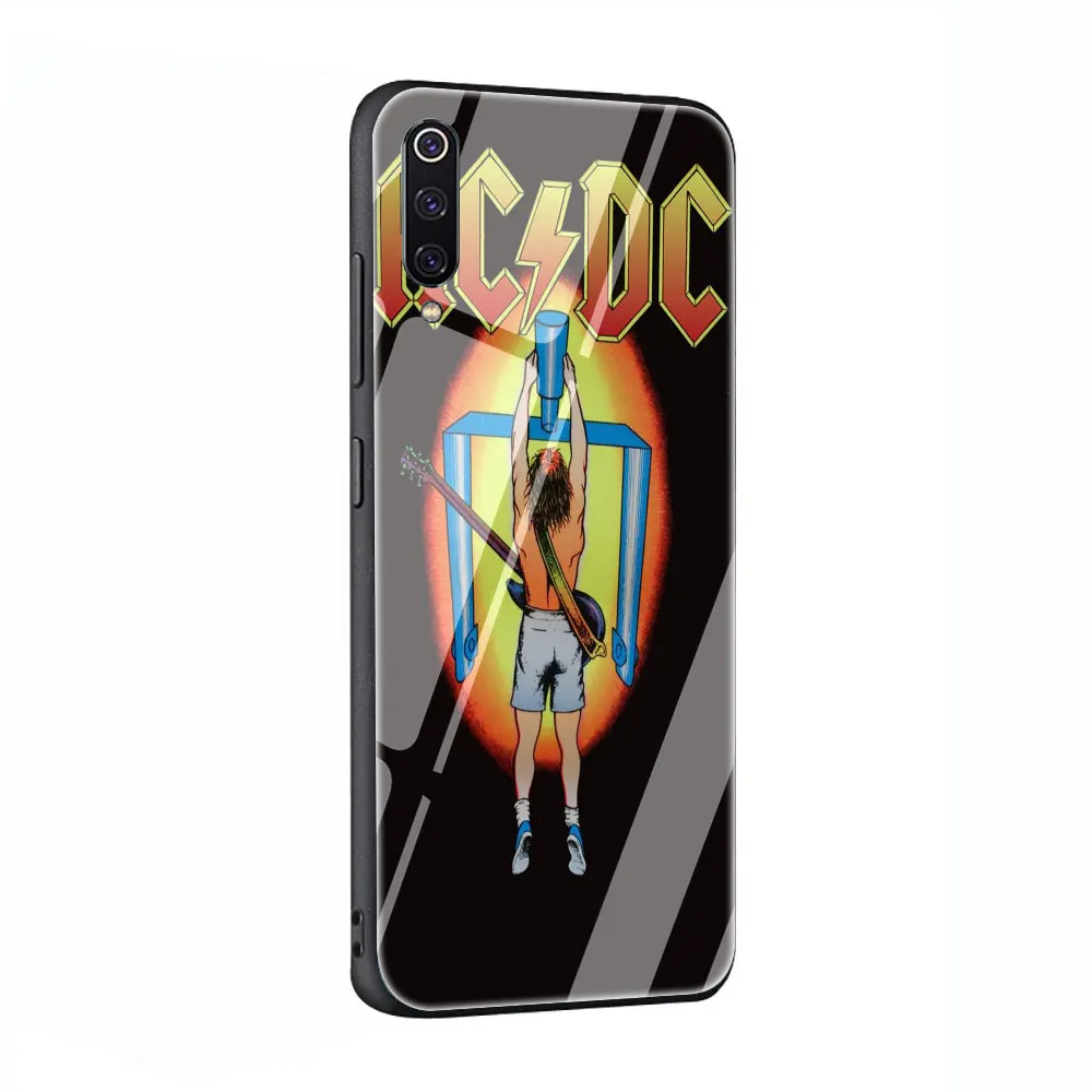 ACDC рок группа закаленное стекло чехол для Xiaomi 8 Lite A1 A2 9 Redmi Note 5 6 7 Pro 6A 4X F1 - Цвет: G1