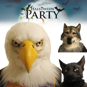 

Animal Design Headgear Eagles Husky Dog Black Cat Halloween Headgear for Masquerade Costume Party HYD88