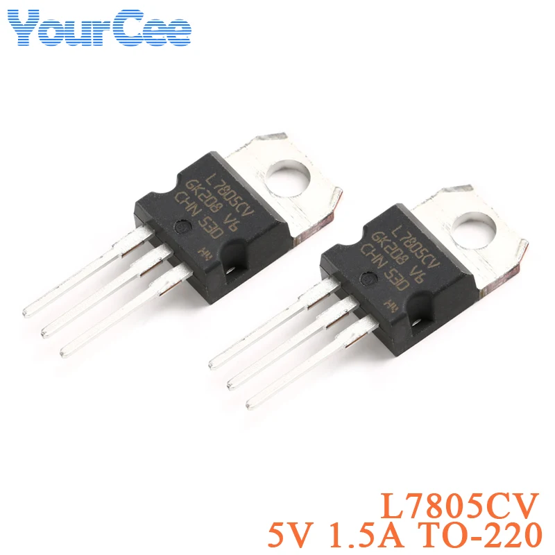 10pcs L7805CV LM7805 L7805 7805 Voltage Regulator IC 5V 1.5A TO220