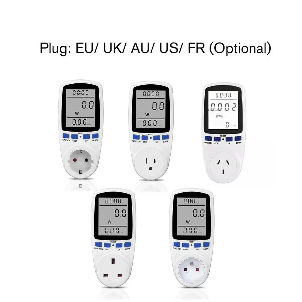 Измеритель мощности цифровой счетчик энергии ватт монитор стоимости